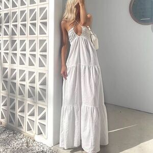 Princess Polly Lincoln Maxi Dress White
